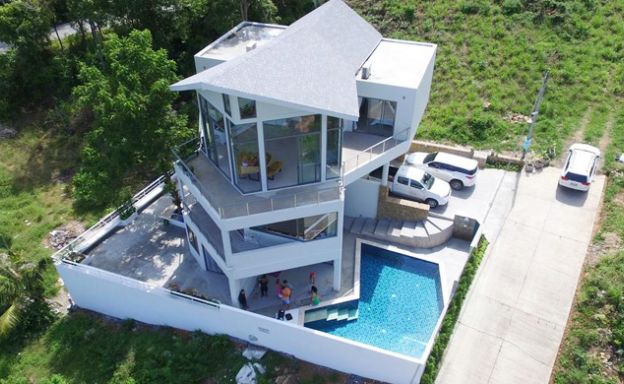Unique Modern Panoramic Sea View Villa in Plai Laem