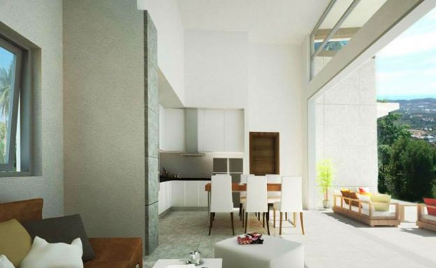 New 3 Bedroom Modern Sea View Villa in Chaweng Hills