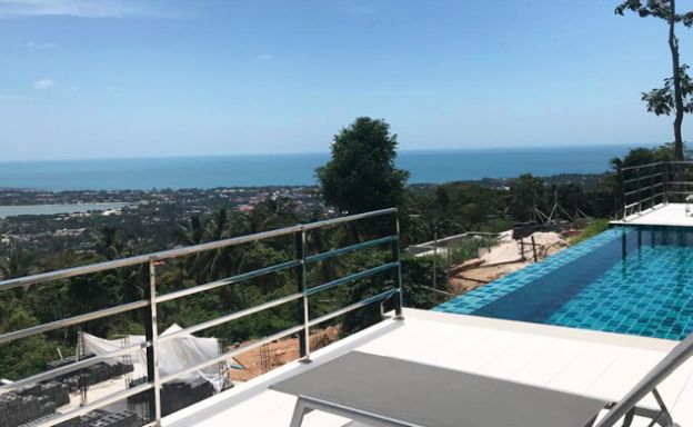 New 3 Bedroom Modern Sea View Villa in Chaweng Hills