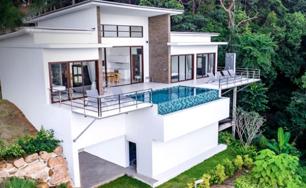New 3 Bedroom Modern Sea View Villa in Chaweng Hills