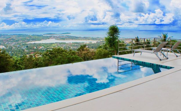 New 3 Bedroom Modern Sea View Villa in Chaweng Hills