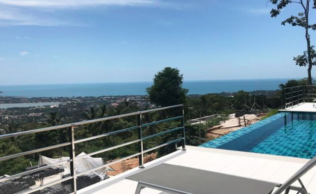 New 3 Bedroom Modern Sea View Villa in Chaweng Hills
