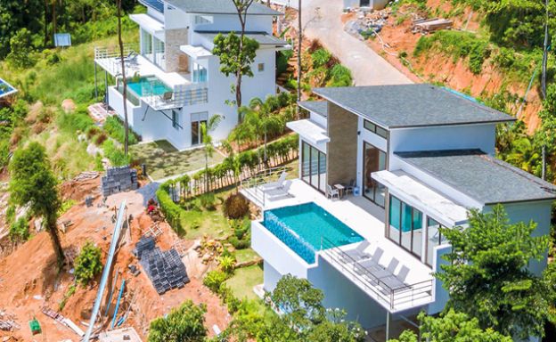 New 3 Bedroom Modern Sea View Villa in Chaweng Hills