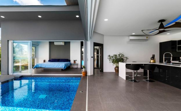 Modern 3 Bedroom Sea view Pool Villa on Lamai