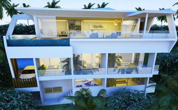 Luxury 3 Bedroom Sea view Villas by Plai Laem Beach