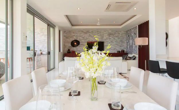 Sunset Sea view 4 Bed Luxury Villa on Samrong Bay