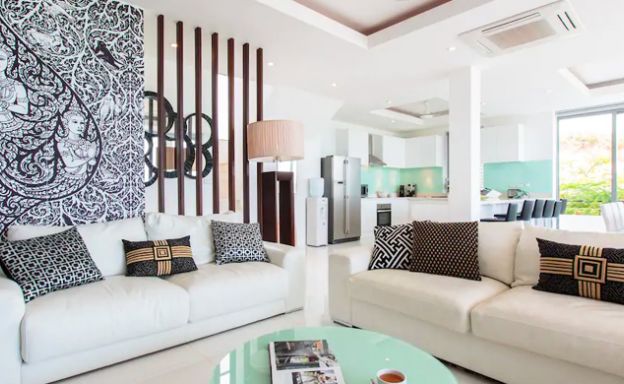 Sunset Sea view 4 Bed Luxury Villa on Samrong Bay