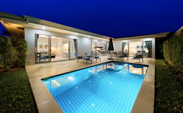 Chic Modern 2 Bedroom Pool Villa in Peaceful Plai Laem