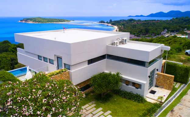 Chic 4 Bed Luxury Zen Sea view Villa in Choeng Mon