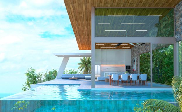 Contemporary 3-Bed Sea view Villas by Chaweng Noi