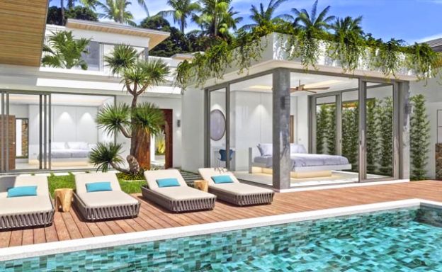 New 2-3 Bedroom Bali Luxury Pool Villas in Bophut
