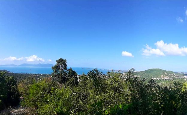 Panoramic Sea view Land for Sale on Bophut Hillside