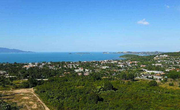Panoramic Sea view Land for Sale on Bophut Hillside