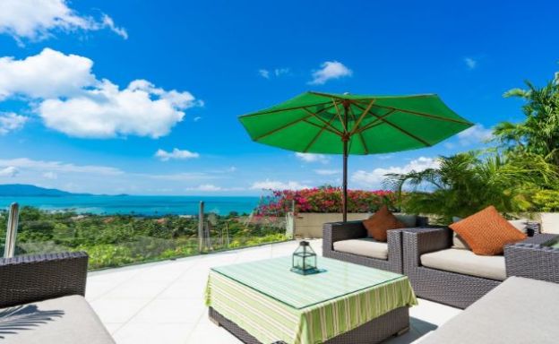 Charming 7 Bed Tropical Sea view Villa in Choeng Mon