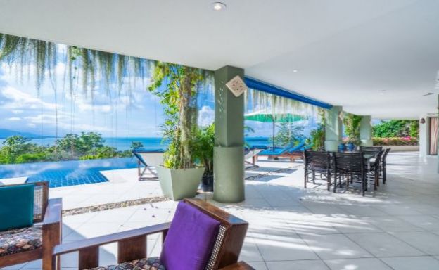 Charming 7 Bed Tropical Sea view Villa in Choeng Mon