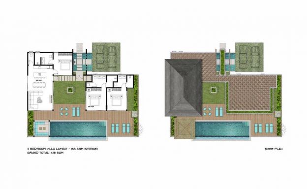 Luxury 3 Bed Bali Sea View Villas for Sale in Bophut