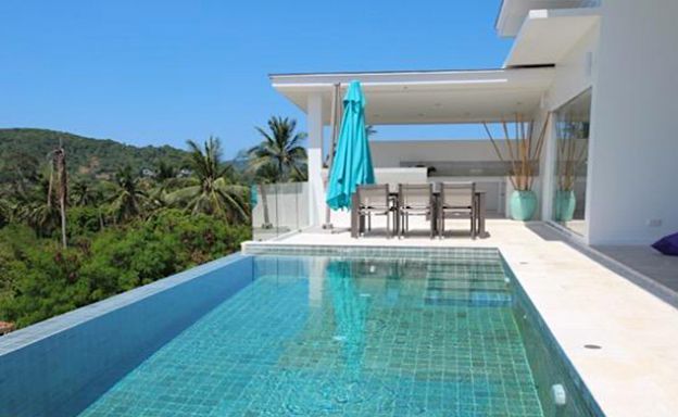 Panoramic 3 Bed Modern Sea View Pool Villa in Bophut