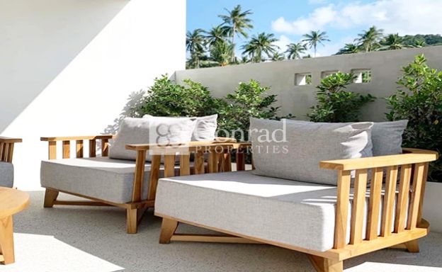 New Modern 3 Bedroom Pool Villas in Maenam
