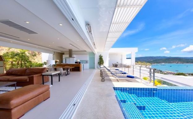 Sleek Designer 4 Bed Sea View Villa in Big Buddha