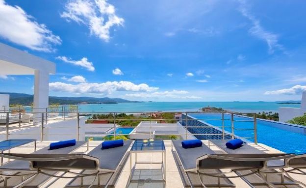 Sleek Designer 4 Bed Sea View Villa in Big Buddha