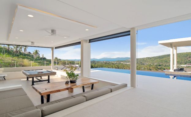 Sleek Designer 4 Bedroom Sea View Villa in Bophut
