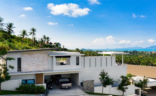 Sleek Designer 4 Bedroom Sea View Villa in Bophut