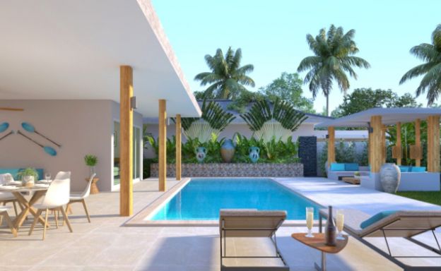 Tropical 2 Bedroom Pool Villas for Sale in Lamai