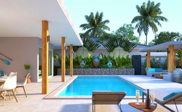 Tropical 2 Bedroom Pool Villas for Sale in Lamai