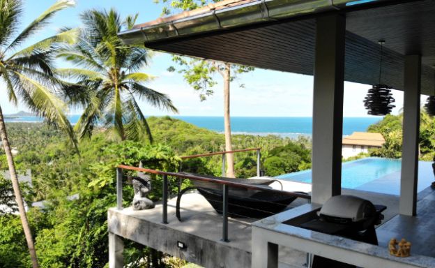 Sunset Sea view 2 Bedroom Luxury Villa in Laem Set