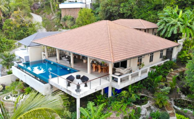 Sunset Sea view 2 Bedroom Luxury Villa in Laem Set