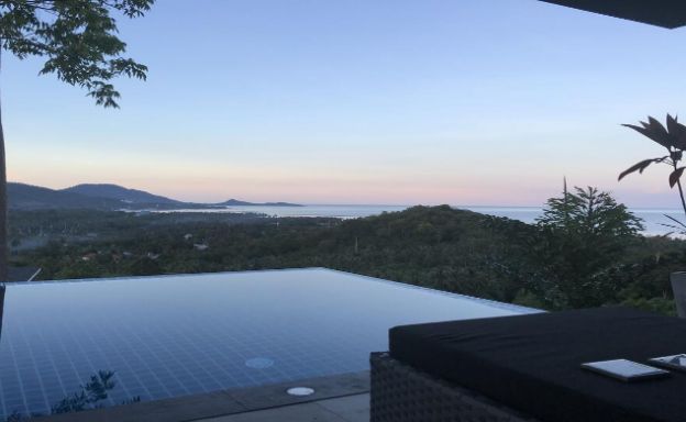 Sunset Sea view 2 Bedroom Luxury Villa in Laem Set