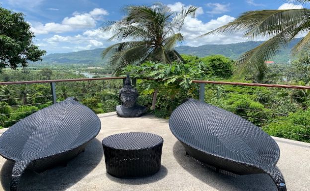 Sunset Sea view 2 Bedroom Luxury Villa in Laem Set