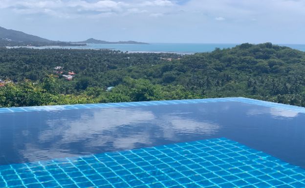 Sunset Sea view 2 Bedroom Luxury Villa in Laem Set