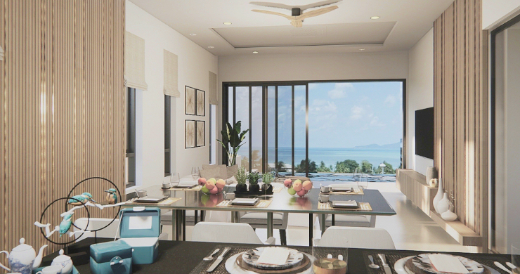 New 3 Bed Sea View Luxury Pool Villas in Bophut-11