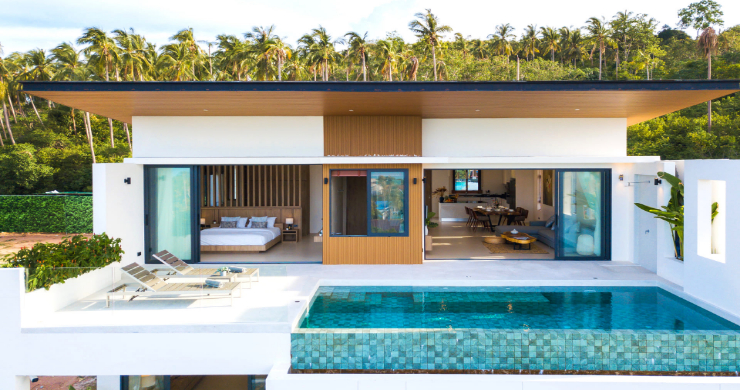 New 3 Bed Sea View Luxury Pool Villas in Bophut-1