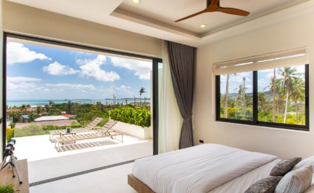 New 3 Bed Sea View Luxury Pool Villas in Bophut