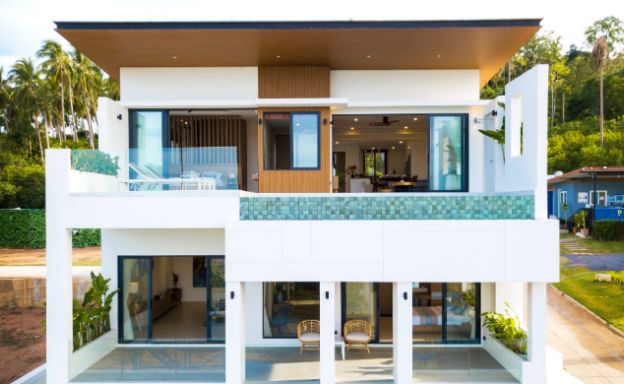 New 3 Bed Sea View Luxury Pool Villas in Bophut