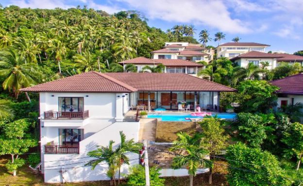 Tropical Modern 3 Bedroom Sea View Villa in Lamai