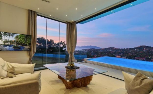 Unique 5 Bedroom Luxury Sea View Villa in Plai Laem