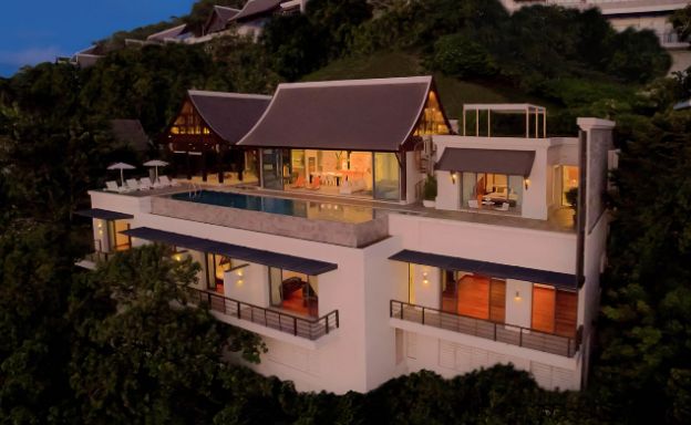 Luxury 5 Bed Sea View Beachside Villa in Phuket