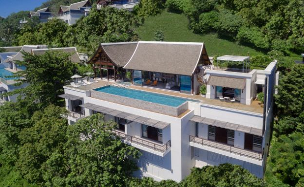 Luxury 5 Bed Sea View Beachside Villa in Phuket