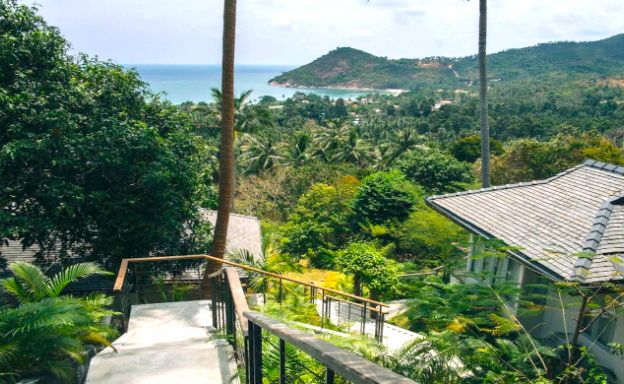 Unique Tropical 4 Bed Sea-view Villa in Koh Phangan