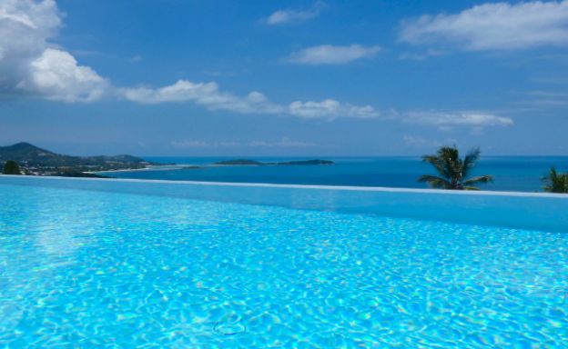 Modern 3 Bedroom Sea View Pool Villa on Chaweng