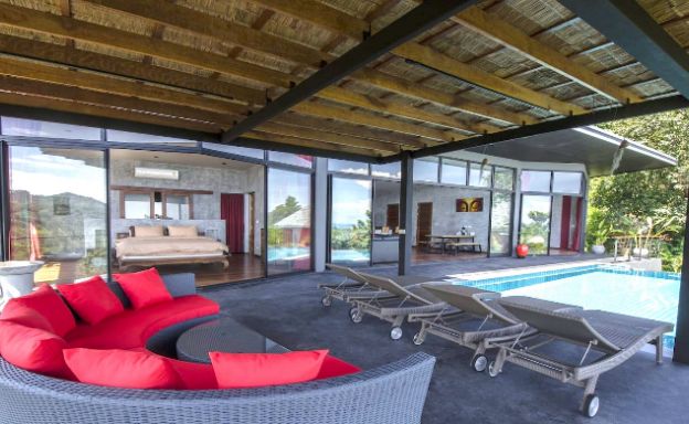 Tropical 3 Bedroom Sea View Villa in Koh Phangan