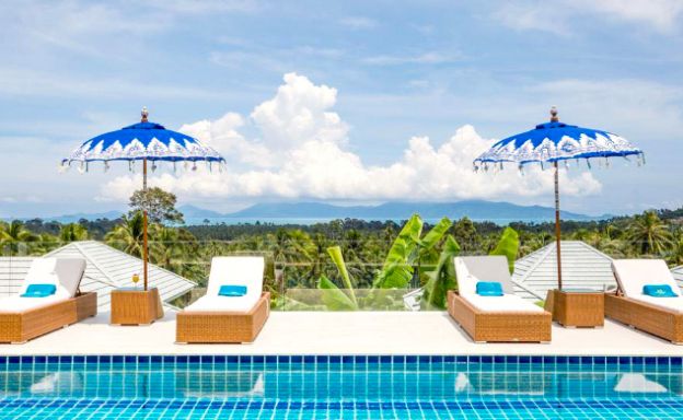 Sleek Modern 5 Bed Luxury Sea-view Villa in Maenam