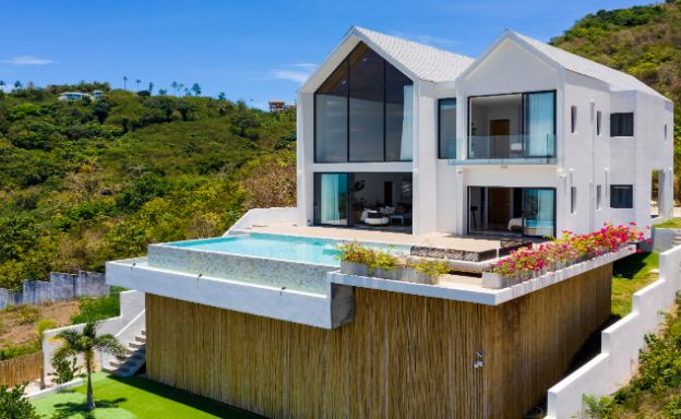 Luxury 3 Bedroom Sunset Sea-view Villa in Nathon