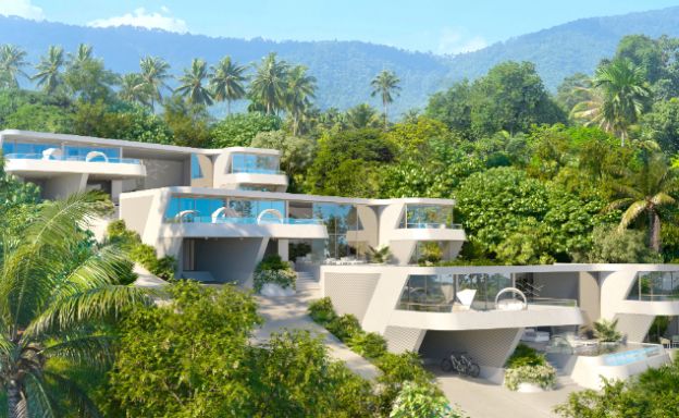 New Luxury 4 Bed Sea-view Villas in Bophut Hills