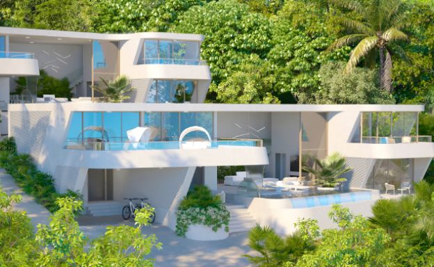 New Luxury 4 Bed Sea-view Villas in Bophut Hills