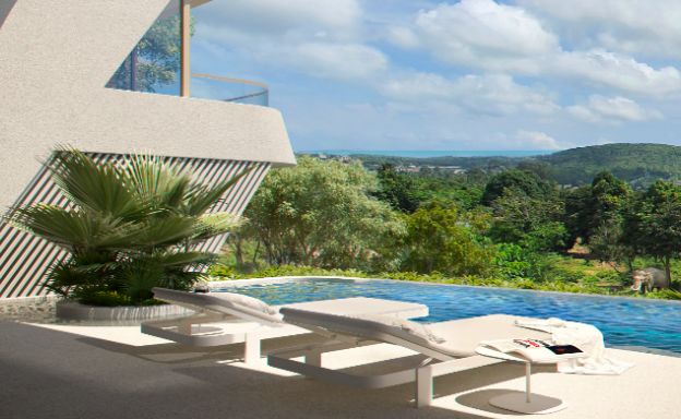 New Luxury 4 Bed Sea-view Villas in Bophut Hills
