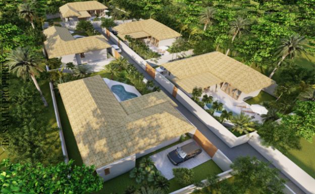 New Charming 2-3 Bed Beachside Villas near Lamai
